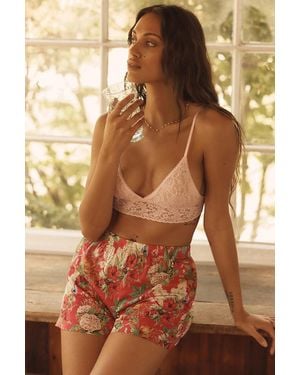 Hanky Panky Padded Triangle Bralette - Brown