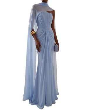 MIRA RICHI Maxi Dress - Blue