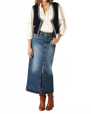 Ba&sh Math Midi Skirt - Blue