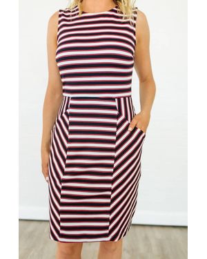 Leota Cabana Panel Dress - Red