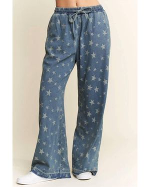 Jade By Jane Star Spangled Sweatpants - Blue