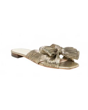 Loeffler Randall Daphne Bow Slides - Black