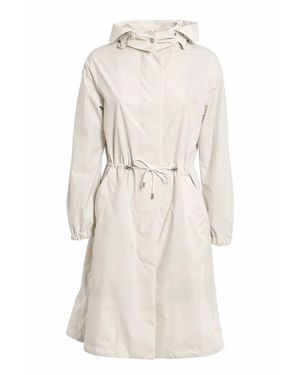Moorer Long Stand Collar Jacket - Natural