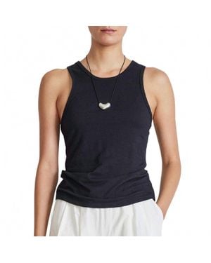Apiece Apart Savina Razor Tank Top - Black