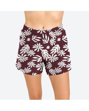 Calypsa Classic Fit Swim Shorts With Panty - Blue