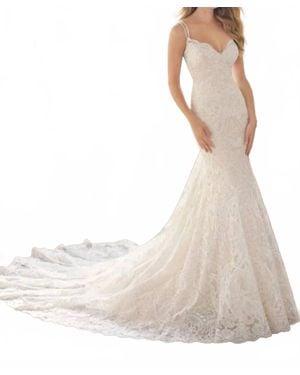 Mori Lee Malia Lace Wedding Dress - Natural