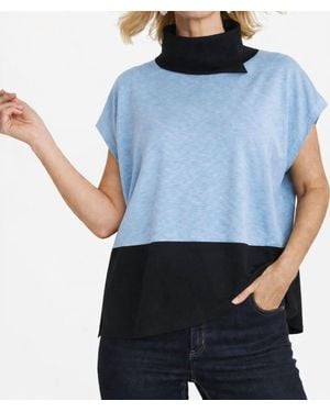 J'Envie/Eli Milano Colorblock Top - Blue