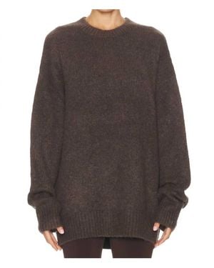 SER.O.YA May Crewneck Knit Sweater - Brown