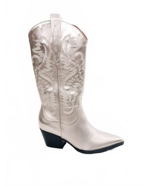 Oasis Society Metallic Amaya Boot - White