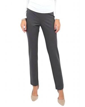 J'Envie/Eli Zip Front Ponte Pant - Blue