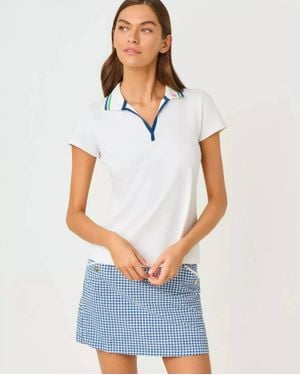 Lilly Pulitzer Luxletic Frida Polo Top - White