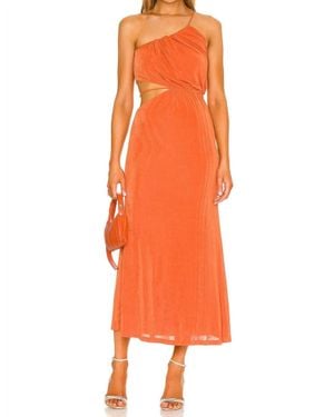 Misha Adara Midi Dress - Orange