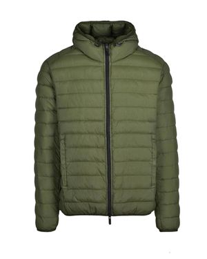 Centogrammi Nylon Down Jacket Zip Clip - Green