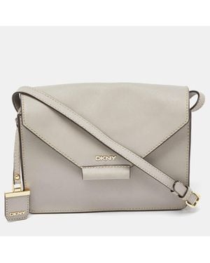 DKNY Leather Flap Crossbody Bag - Multicolor