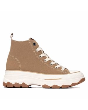 Refresh Suede High Top Sneakers - Natural