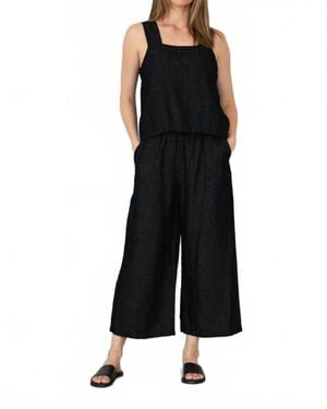 It Is Well L.A. Linen Strap Tank Top - Black