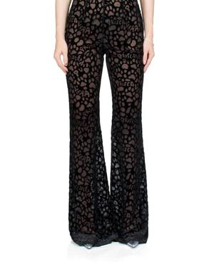 Priscavera Pv Paws Fitted Flared Pants - Black