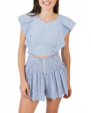 KOCH Cecelia Crop Top - Blue