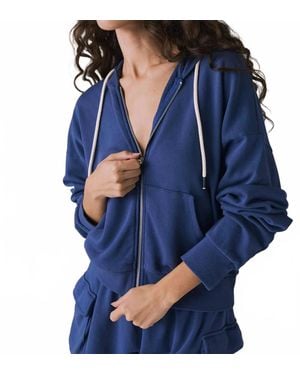 Chaser Brand Abilene Honest Zip Up Hoodie - Blue