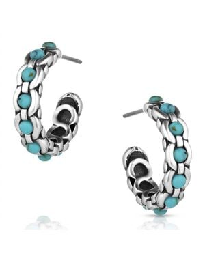 Montana Silversmiths Center Of It All Earrings - Blue