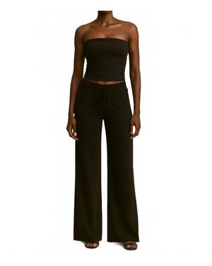 Project Social T Andorra Rib Tube Top - Black