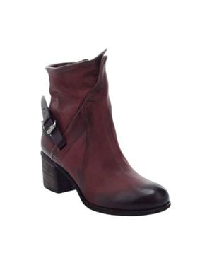 A.s.98 Baird Leather Boot - Purple