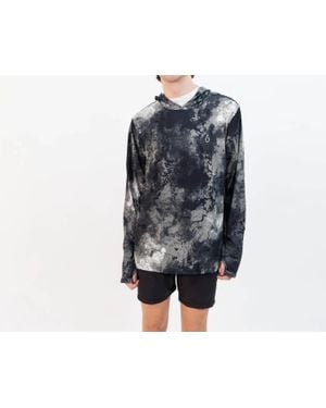 Volcom Surf Vitals Stack Hooded Long Sleeve Shirt - Black