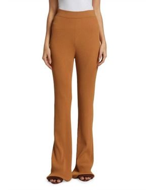 A.L.C. Logan Rib-Knit Flared Pants - Brown