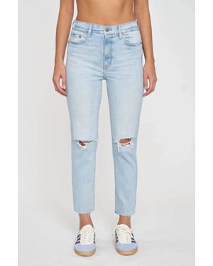 DAZE Daily Driver High Rise Cigarette Jeans - Blue