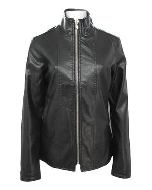 Nine West Classic Zipper Jacket - Black