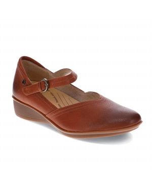 Revere Narita Mary-Jane Flats - Brown
