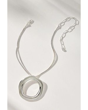 Ettika Open Circle Pendant Necklace - Natural