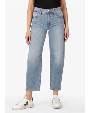 Kut From The Kloth Ashley High Rise Slouchy Barrel Straight Leg Jean - Blue