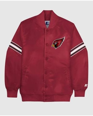 Starter Arizona Cardinals Satin Full-Snap Jacket - Red