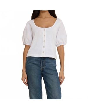 Nation Ltd Alma Cropped Top - White