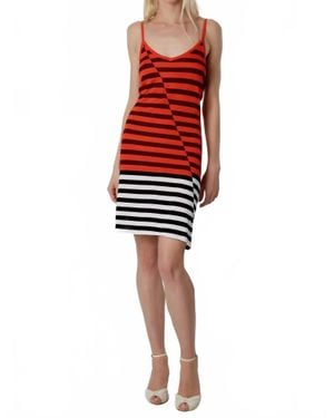 Replica Los Angeles Broken Stripe Cami Dress - Red