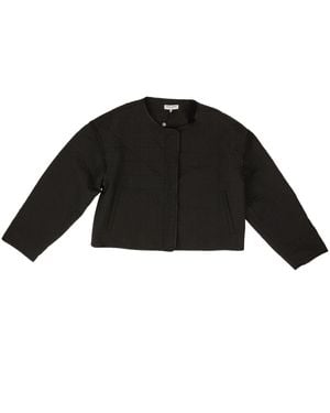 Opening Ceremony Polyester Solid Quilted Jacket - Black