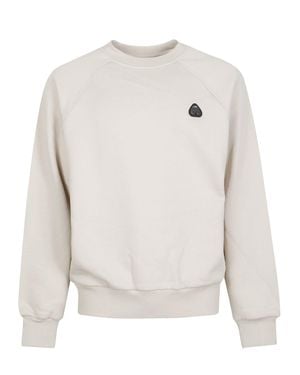 Moose Knuckles Yul Relaxed-Fit Cotton-Blend Crewneck Sweatshirt - White