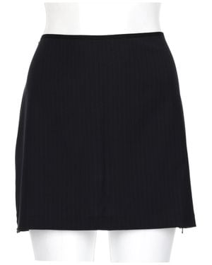 Paloma Wool Lumieti Pinstripe Flared Mini Skirt - Black