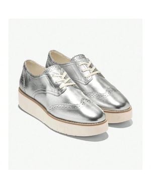 Cole Haan Grand City W31494 Oxford C Platform Shoes Rhs9030 - Metallic