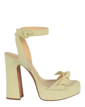 Alexandre Birman Clarita Curve 120 High Heel Sandals - Metallic