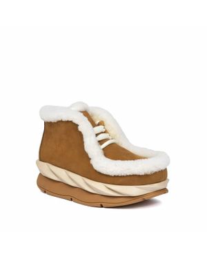 4Ccccees Mellow Monta Winter Ankle Boots - Natural