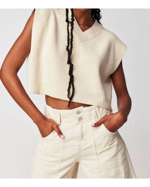 Free People Easy Street Vest - Natural