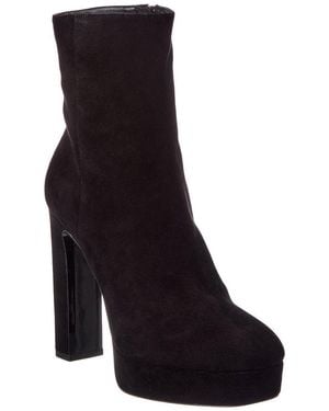 Jimmy Choo Marene 120 Suede Bootie - Black