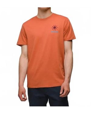 Prana Everyday Slogan Short Sleeve Tee - Orange