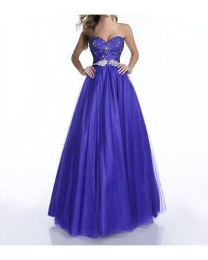 Karishma Creations Strapless Maxi Dress - Purple