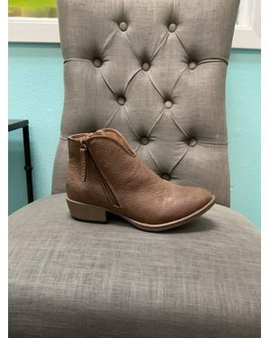 Very G Divine Tooled Leather Boots - Gray
