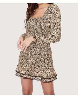 Lost + Wander Pick Me Print Dress - Natural