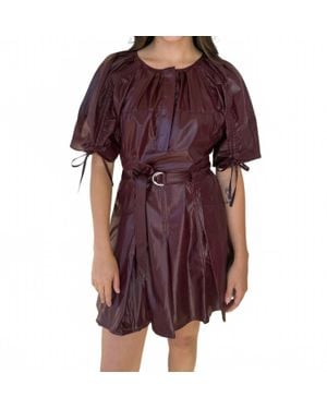 Strut & Bolt Courtney Faux Leather Dress - Purple