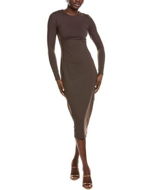 Susana Monaco Stretch Midi Dress - Brown